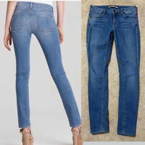 Vince Blue Jeans Women’s Size 27 Vintage Boy Jean Skinny Caribbean Zip Fly